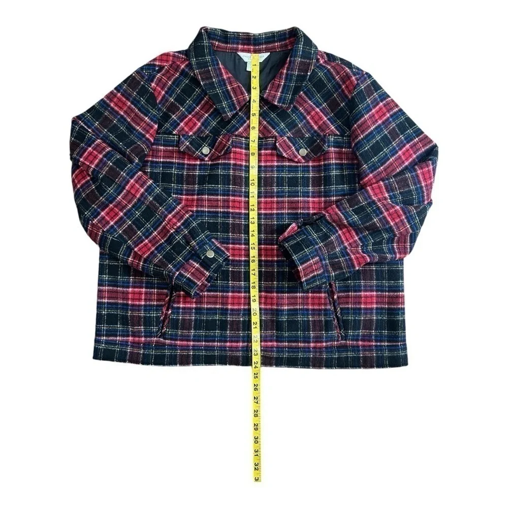 Christopher & Banks Flannel Jacket Size P/XL Women